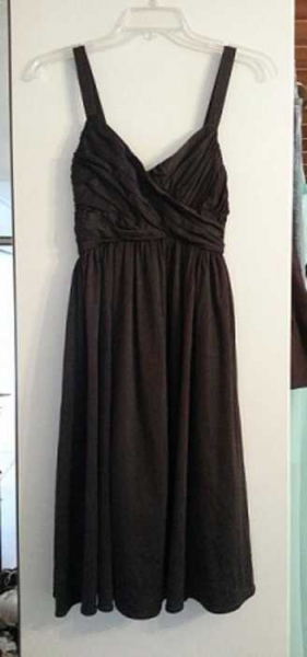 Zara Kleid braun schickes Abendkleid Gr. 32 / 34