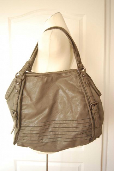 Graue Umhängetasche Shooper Bag Trendi