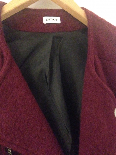 Bikerjacke mit Lederärmeln