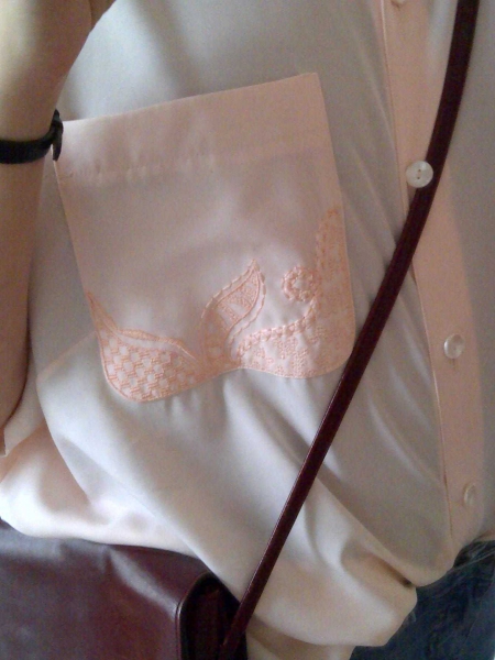 Bluse Vintage Oversize rosa