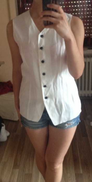 weiße schmeinck bluse