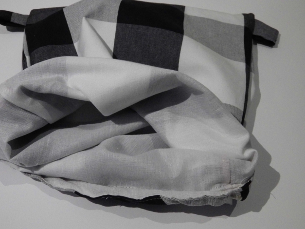 Karo schwarz weiß Turnbeutel Beutel Indie Blogger Herbst