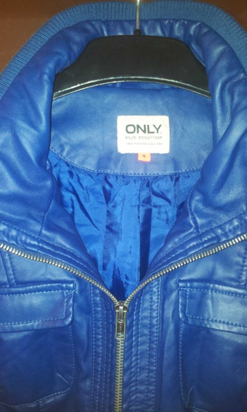 NEU Kunstlederjacke blau von Only