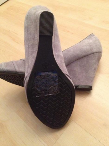 Echt Wildleder Wedges Keilabsatz