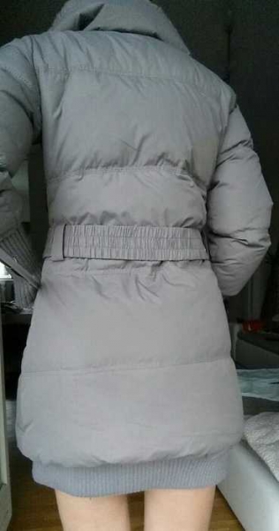 Mantel Amisu Jacke New Yorker grau khaki 34