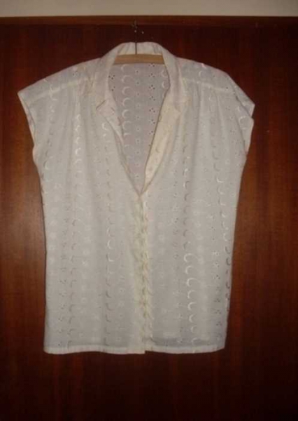 sommerliche kurzarm- bluse (hellgelb)