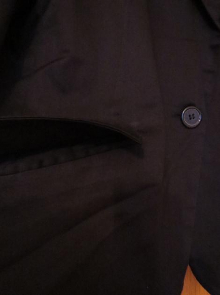  Kostüm: Rock, Blazer, schwarz, neu