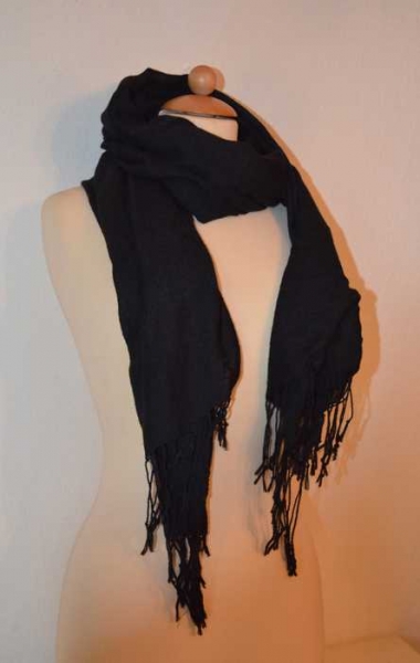 Schwarzes XXL-Tuch, Schultertuch schwarz