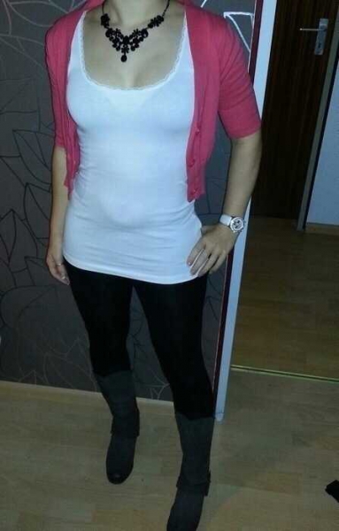 Kurzer Strick Cardigan Bolero in Rot Korall Neu Gr. XS / 34