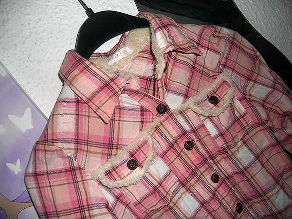 Liz Lisa Winter Kleid Rosa Kariert