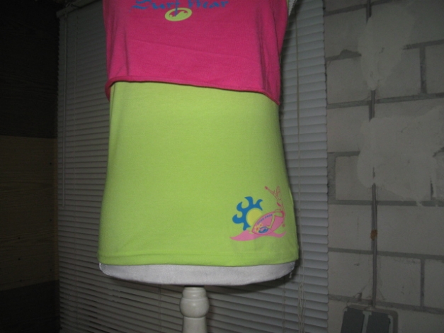 *** 2 Farbiges Spagettiträgertop ***