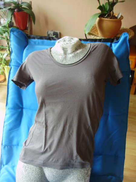 adidas Shirt SLVR grau leicht Rollsaum M