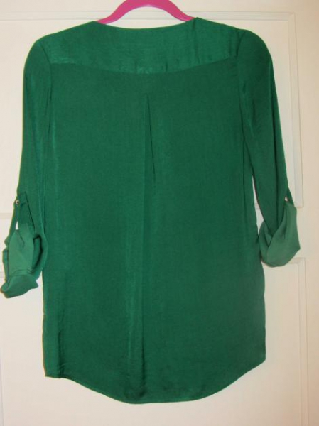 Smaragdgrüne Zara Bluse