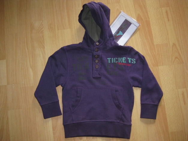 Kapuzenpullover Hoddie Printshirt Pulli Pullover Gr. 98/104 NEU