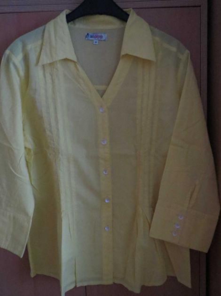 Bluse,Gr.42/M,wunderschön,gelb, neu-nicht getragen