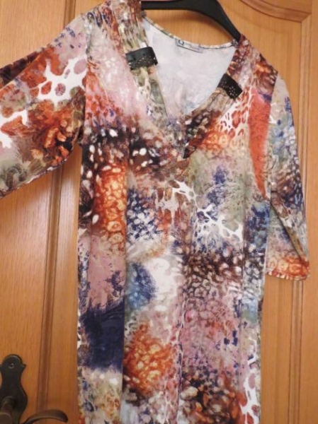 Oberteil/Tunika,3/4Arm,V-Ausschnitt