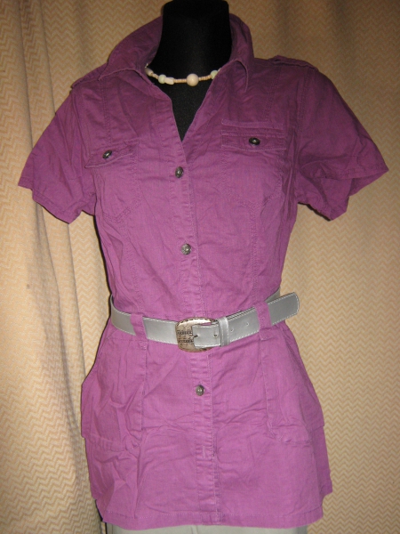 NEU * Ausgefallen * Leinen * Hemdblusen- Style * Mini- KLEID oder Long BLUSE * TUNIKA 