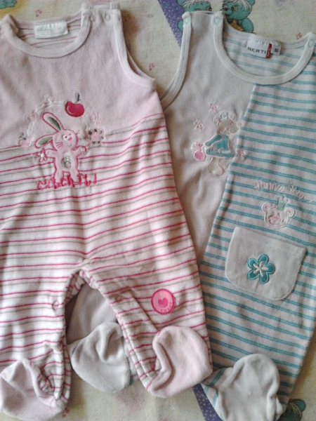 2 Süße Strampler Gr. 62