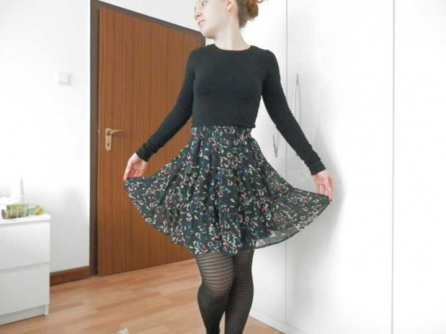 Traumrock, Vögel, H&M, Gr.XS