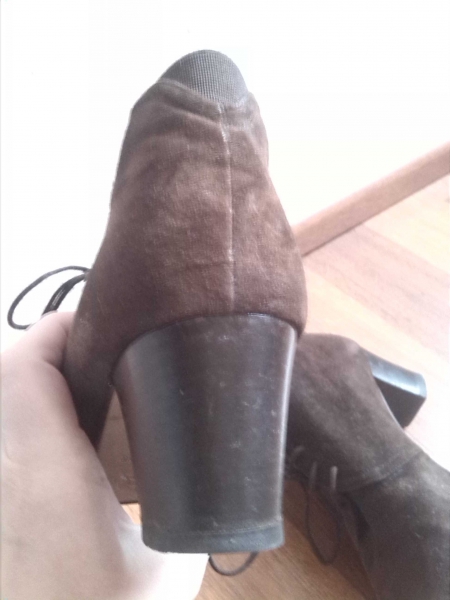 Edle Lederschuhe, Halbschuhe mit Absatz