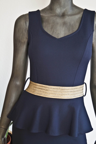 Peplum Kleid / Bodycon / Schleife