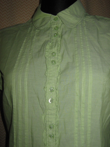 NEUw Romantik Rüschen Peter Pan Kragen Kurzarm Puffärmel Bluse 