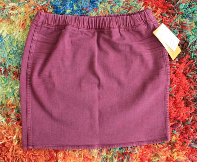 Minirock aus buntem Jeansstoff - ungetragen