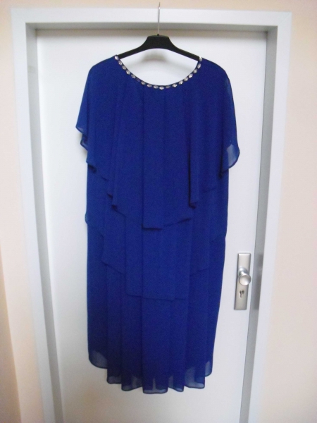 Königsblaues Abendkleid Gr. 52