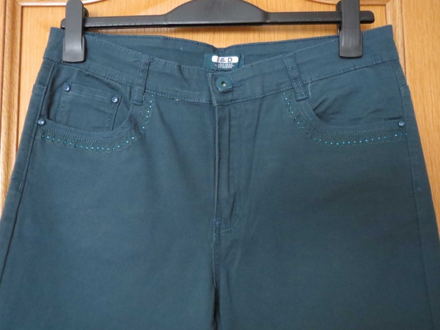 Jeans, Gr.42/44, petrol