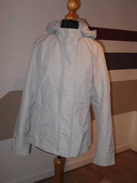 Wind - und Regenjacke Gr. S 38 / 40 hellgrau von H&M Kapuzenjacke