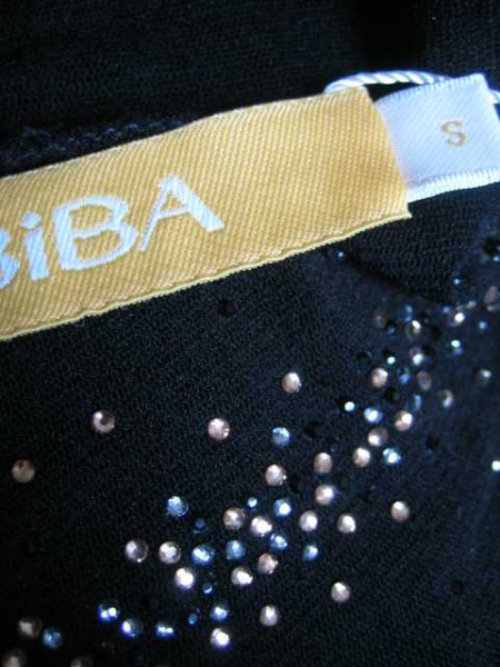 Shirt Biba schwarz mit Glitzer Steinchen
