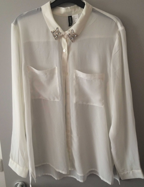 H&M Bluse mit Bubikragen