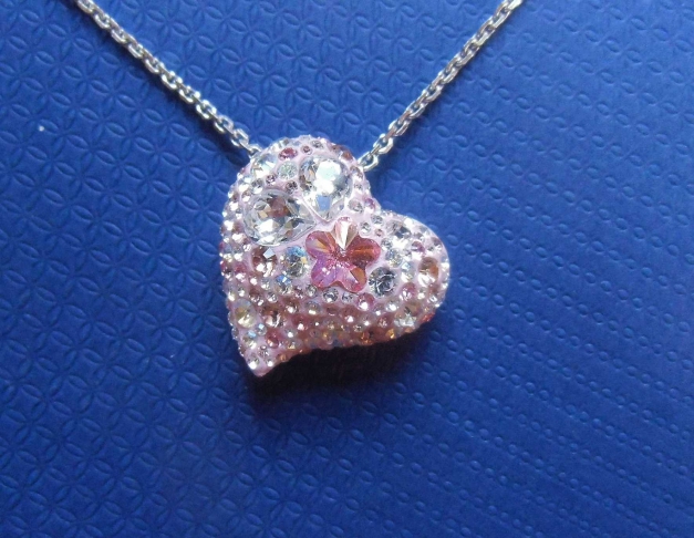 Swarovski Kette mit Herzanhänger/ Alana Heart Anhänger