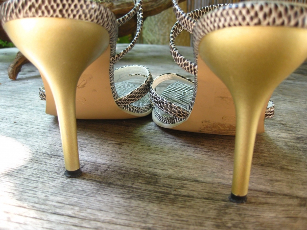 festliche Party High Heels Sandalette gold super stylish