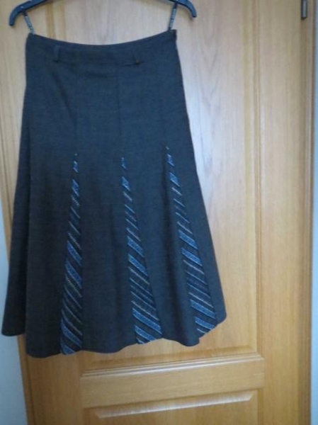 Rock(Bahnenrock),gefüttert,braun