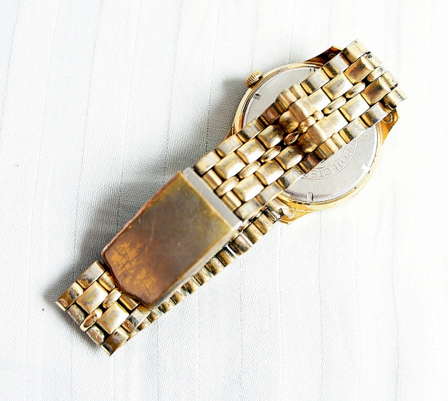 Vintage! Wunderschöne goldene Ankra Uhr zum Aufziehen