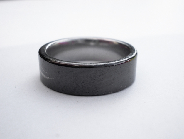 Ring silber schwarz Tribal Edelstahl Gr. 53 / 54 Durchmesser 17cm Indian Gothic