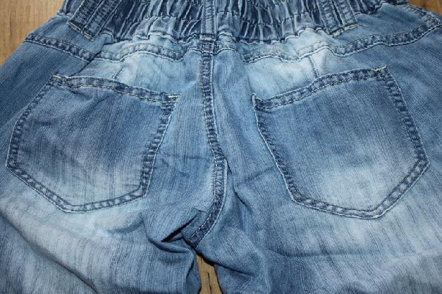 3/4 Jeans im Harmenshosen-Stil