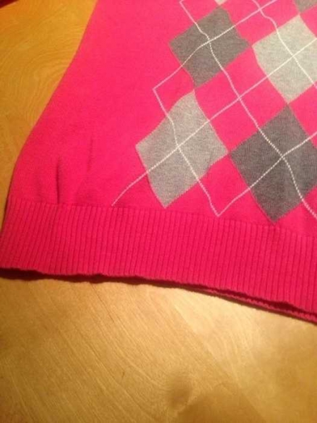 Karopulli in Pink mit Rundhals Größe XL