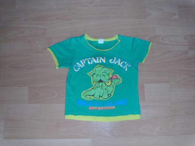 T-Shirt von Nikey, grün mit Dino, Gr. 80/86