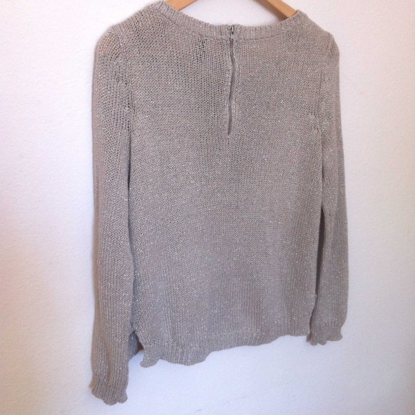 Glitzerpullover H&M Reißverschluss