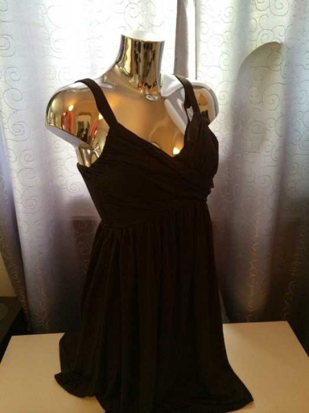 Zara Kleid braun schickes Abendkleid Gr. 32 / 34