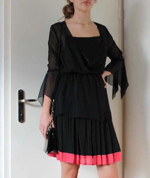 Bluse + Top Renato Nucci, schwarz, Seide , NEU!