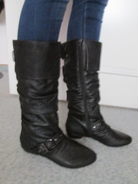 Stiefel schwarz 37 Graceland Deichmann Nieten 