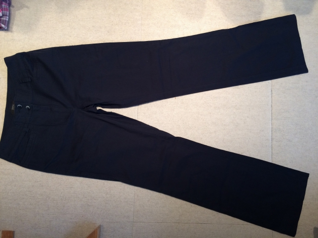 Office-Style: Baumwoll-Stretch-Hose in navy