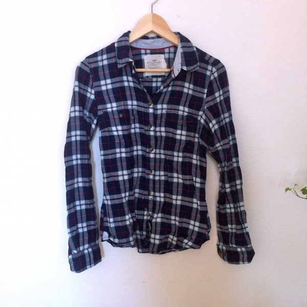 Kariertes Hemd Bluse Holzfäller