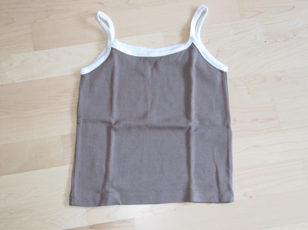 Top braun Mädchen Gr. 152 Spaghettiträger