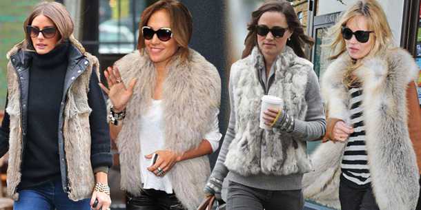 Schicke Fellweste (halblang)