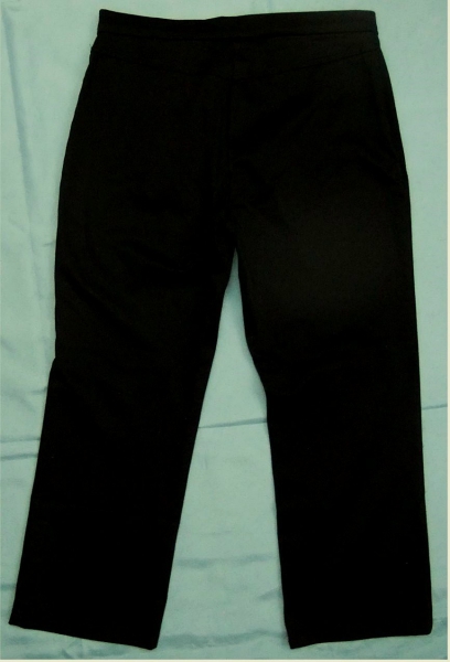 Designer Damen-Hose von Joseph Ribkoff - Mit Loch-Applikationen - schwarz mit Perlen-Muster - Größe 40