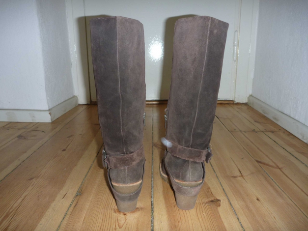 ASH - Stiefel - braun - Wildleder - Keilabsatz - Gr.41